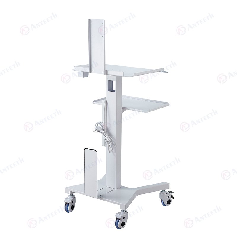 Mobile Dental Hospital Oral Scanner Tool Cart Install Monitor With Bracket Tray Beauty Salon Lab Implant Trolley Cart