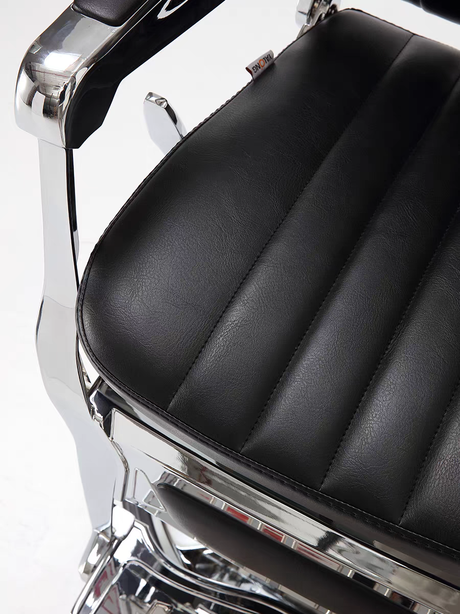 Modern beauty hair salon blue barber chair luxury adjustable rotation barbershop men's hardressing chairs