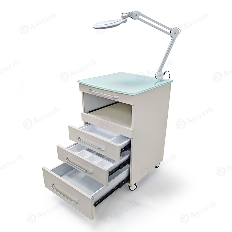Anteeth Dental Cabinet Equipment Hospital Clinic Furniture Beauty Salon Magnifying Glass Mobile Dental Cabinet