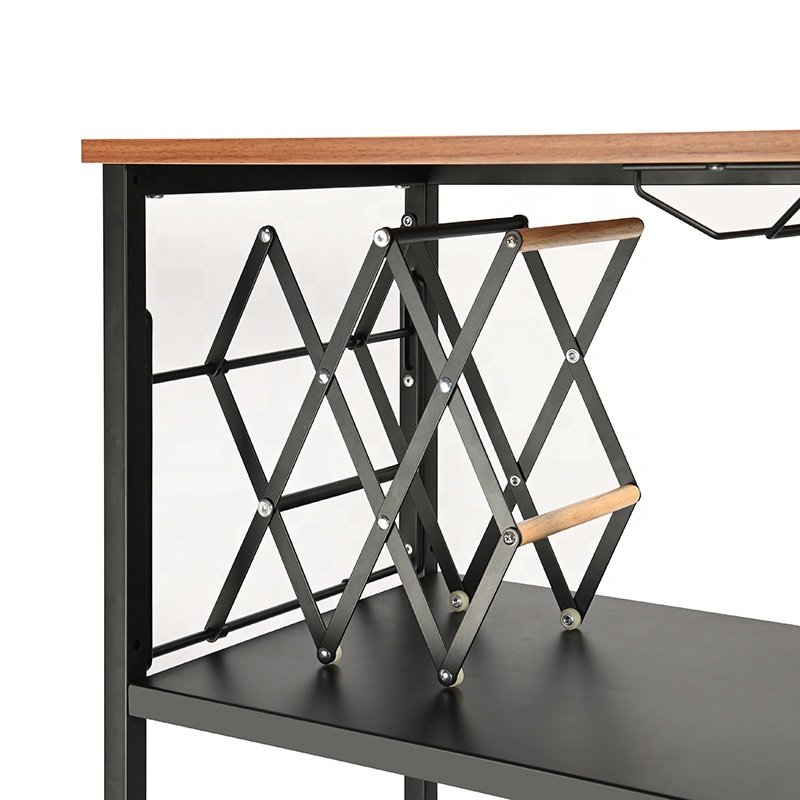 Fashion Home Kitchen Serving Trolley Mobile Storage Cart Hotel Food Coffee Salon Cart Drinks Bar Cart Kitchen Trolley