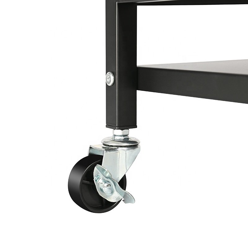 Fashion Home Kitchen Serving Trolley Mobile Storage Cart Hotel Food Coffee Salon Cart Drinks Bar Cart Kitchen Trolley