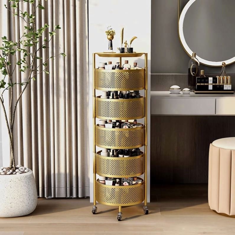 Modern Multi-Function Manicure Cart Storage Holders Beauty Tools Organizer Salon Spa Hairdressing Spa Cart Trolley Made Metal