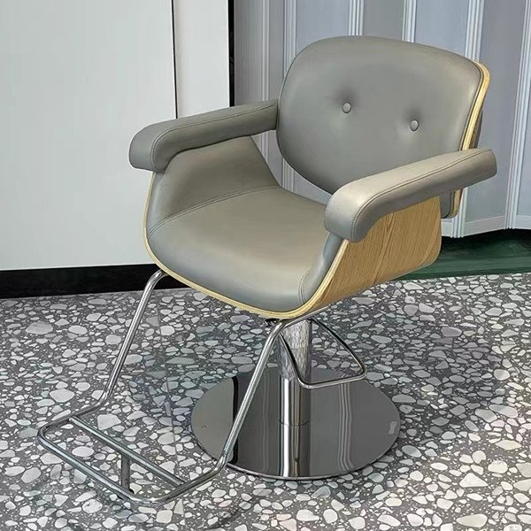 Simple Design Hairdressing Hair Reclining Hydraulic Vintage Shop Furniture Beauty Salon Barber Styling Chair