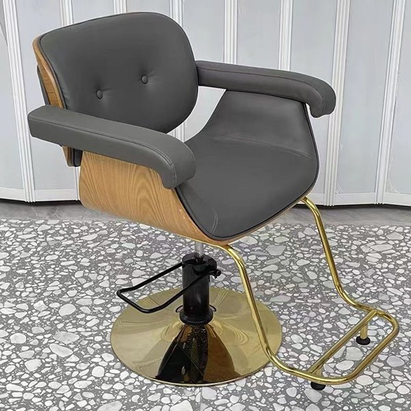 Simple Design Hairdressing Hair Reclining Hydraulic Vintage Shop Furniture Beauty Salon Barber Styling Chair