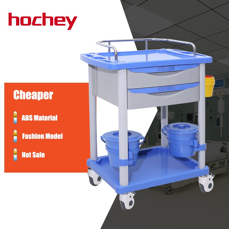 Hot Sale Multi-functional Medical Nurse High Quality Trolley ABS Mobile Utility Cart Medical Trolley Hospital Equipment