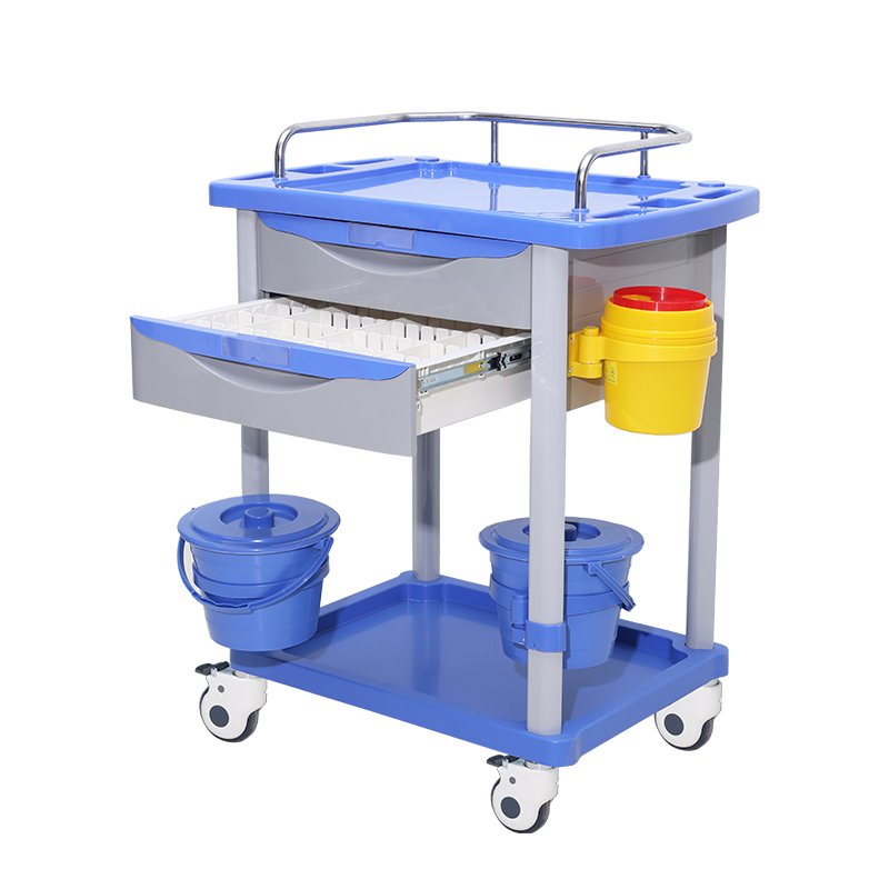 Hot Sale Multi-functional Medical Nurse High Quality Trolley ABS Mobile Utility Cart Medical Trolley Hospital Equipment