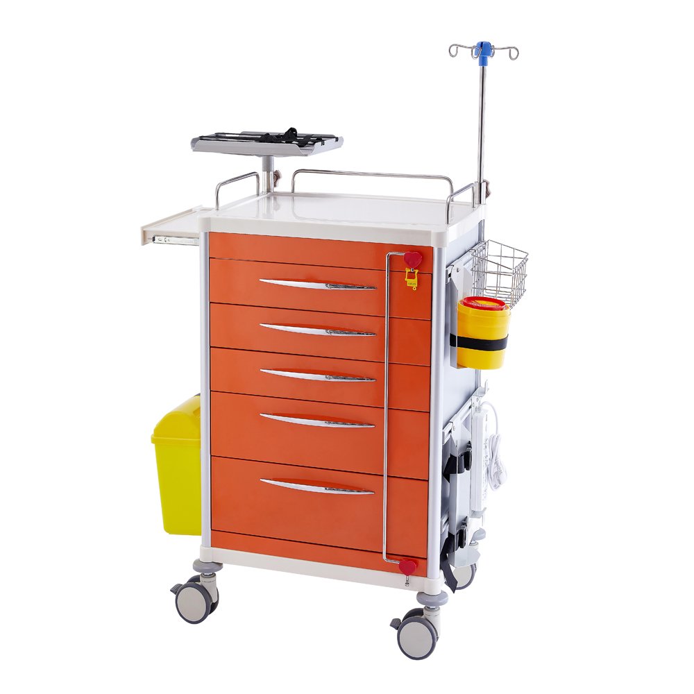 MIT-12 Factory Direct ABS Treatment Cart Medical Infusion Trolley with Universal Wheels for Hospital