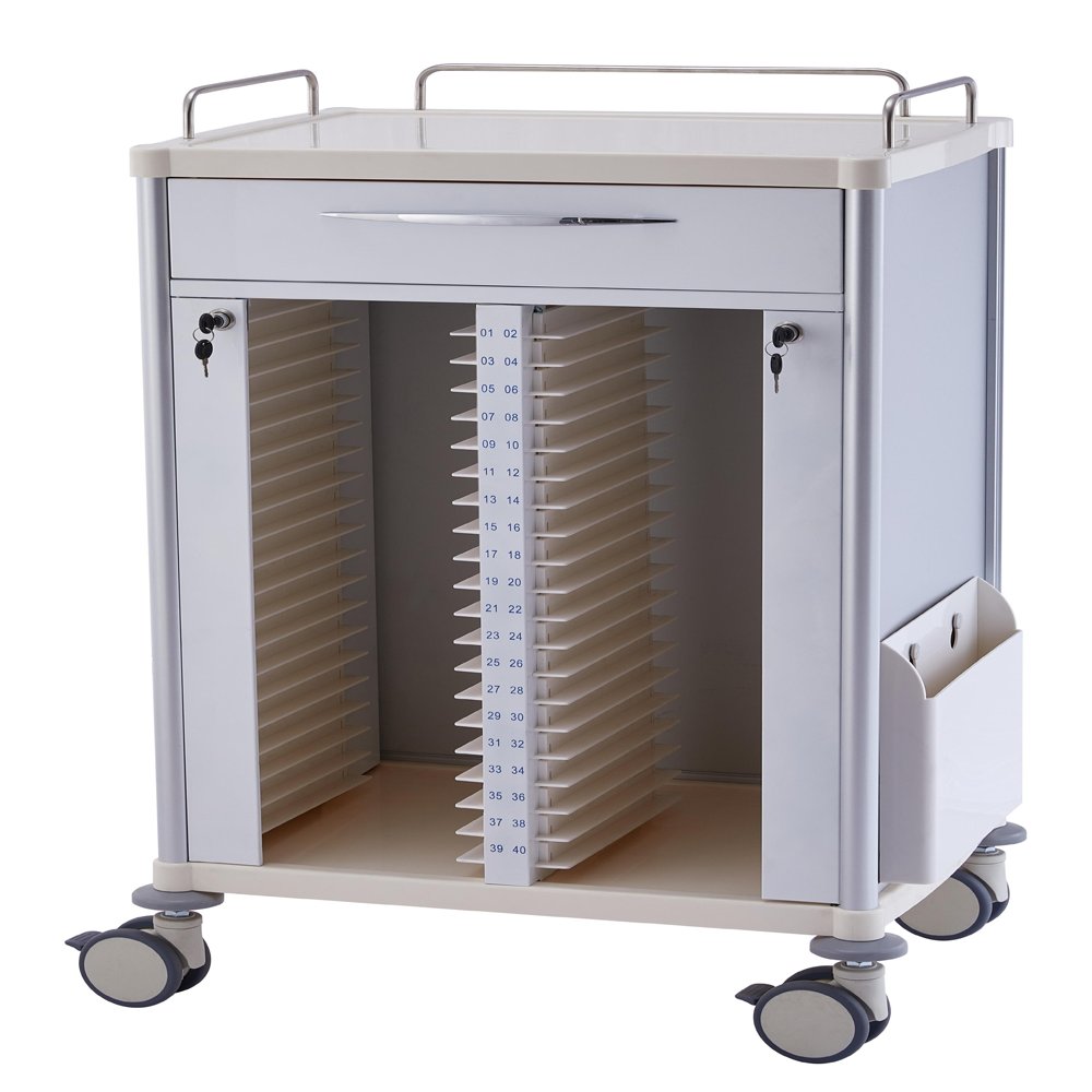 MIT-12 Factory Direct ABS Treatment Cart Medical Infusion Trolley with Universal Wheels for Hospital