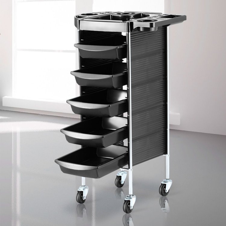 Rolling Manicure Salon Beauty Hair Cart Large Capacity Mobile SPA Tattoo Hairdresser Barber Tools Storage Stand Holder Trolley