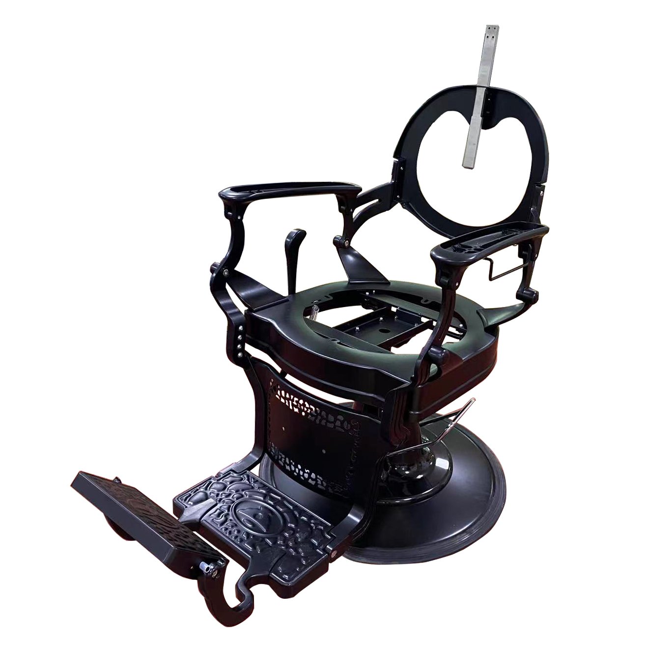 Wholesale Prsofesional Men All Black Barber Chair Frame Takara Belmont Salon Hairdressing Barber Chairs