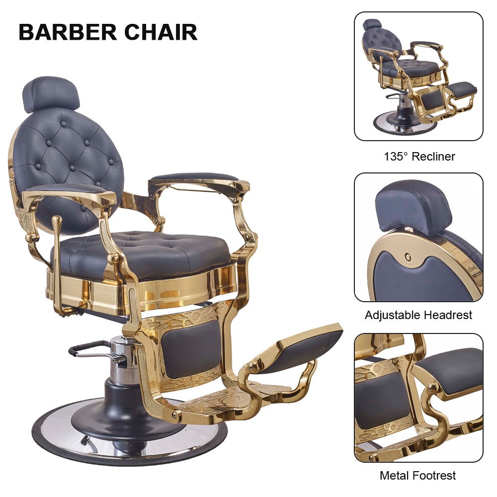 classic black beauty takara belmont salon beauty reclining men's styling hairdressing barber chair hydraulic