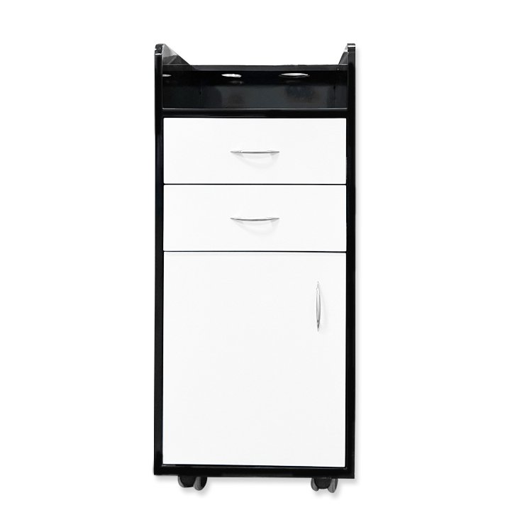 Rolling Beauty Salon Trolley Storage Cart Storage Cabinet Hairdressing Tool Station 3 Drawer Storage Chest