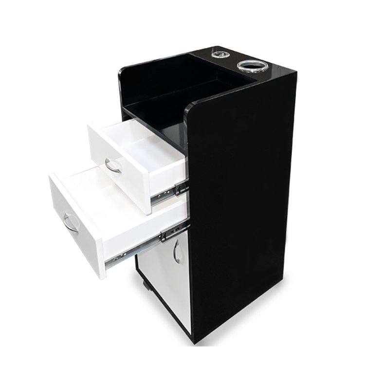 Rolling Beauty Salon Trolley Storage Cart Storage Cabinet Hairdressing Tool Station 3 Drawer Storage Chest