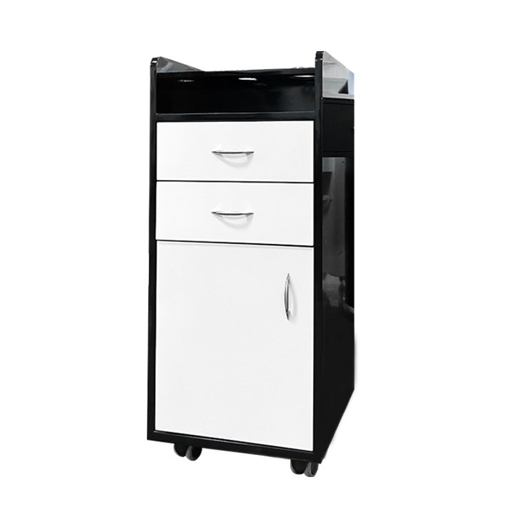 Rolling Beauty Salon Trolley Storage Cart Storage Cabinet Hairdressing Tool Station 3 Drawer Storage Chest