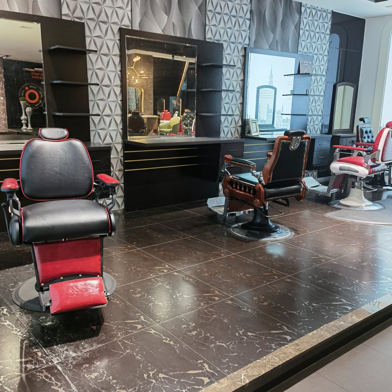 new design black color beauty salon chair vintage high end barber chair for men