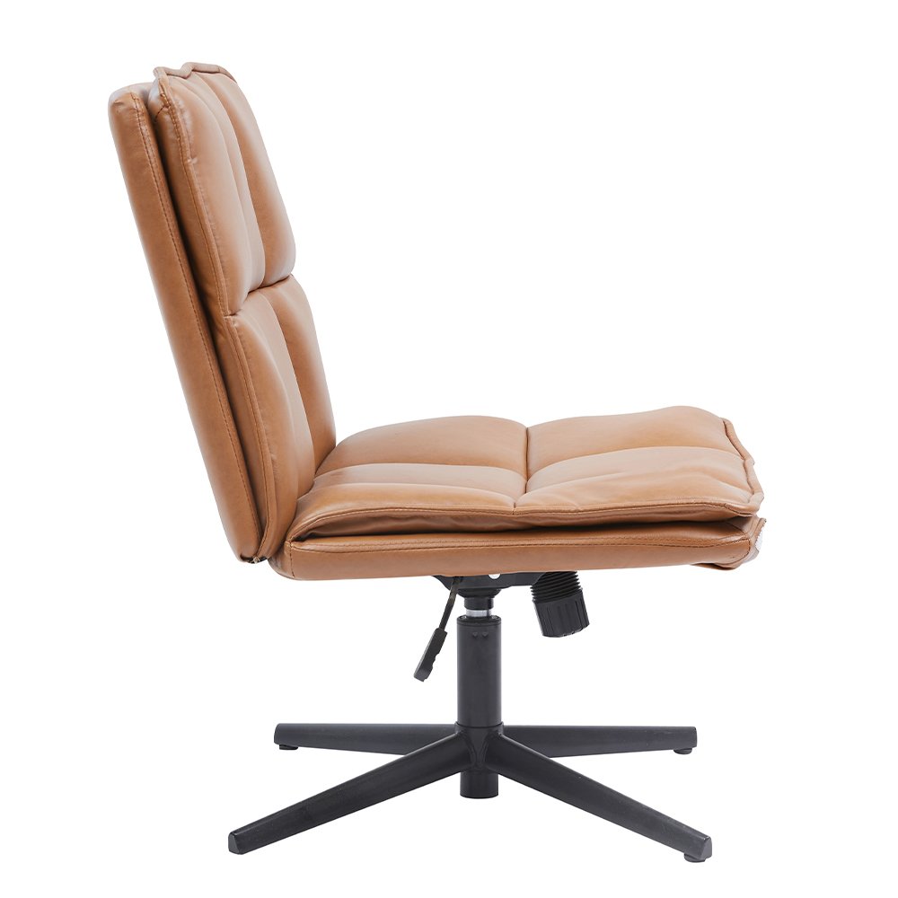 Hot Selling Customized Soft Cushion Abrasion Resistant Waterproof Brown Rotatable Leather Bar Chair