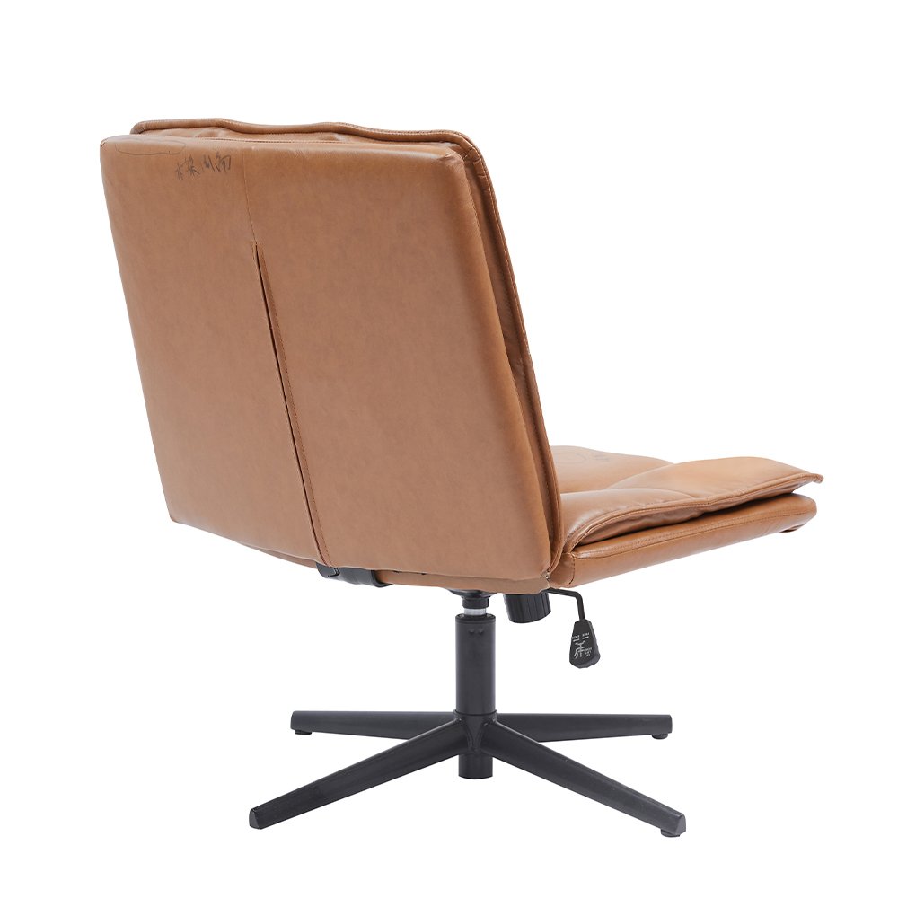 Hot Selling Customized Soft Cushion Abrasion Resistant Waterproof Brown Rotatable Leather Bar Chair