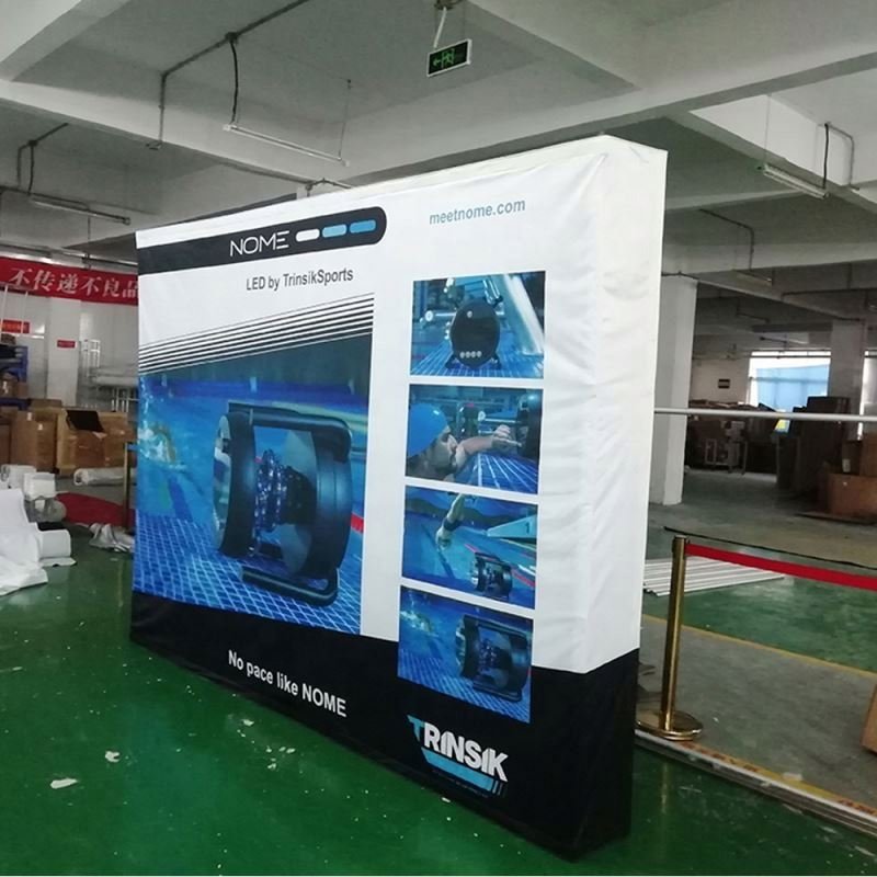 Exhibition Display Straight Or Curved Pop Up Banner Wall For Advertising