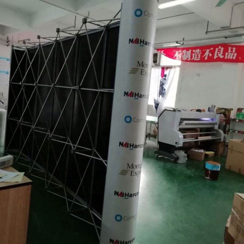 Exhibition Display Straight Or Curved Pop Up Banner Wall For Advertising