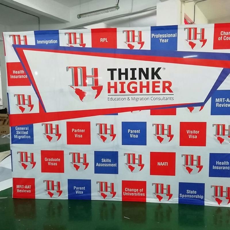 Exhibition Display Straight Or Curved Pop Up Banner Wall For Advertising