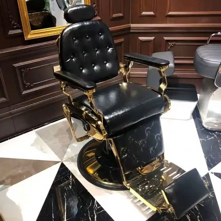 Barber Chair China Supplier Salon Black Comfortable Salon Furniture Set Equipment Hair and Beauty Salon Furniture Traditional