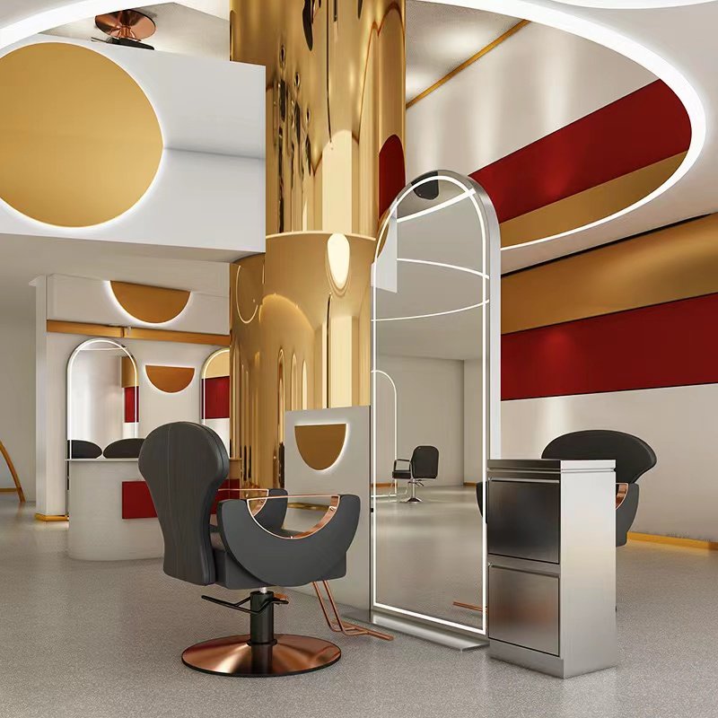Diant Factory Cheap Price Hot Sale High Quality Salon Furniture Equipment Stainless Steel Barber Mirror