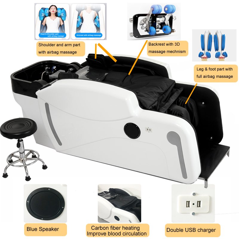 2023 New Design Washing Hair Salon Chair/Barber Chairs Hair Spa Shampoo Massage Chair