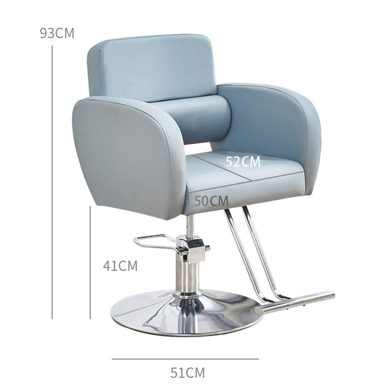 Modern Hydraulic Barber Chair with Leather Material Hydraulic Lift Hairdressing Stool from China Supplier Sale for Spa Salon Use