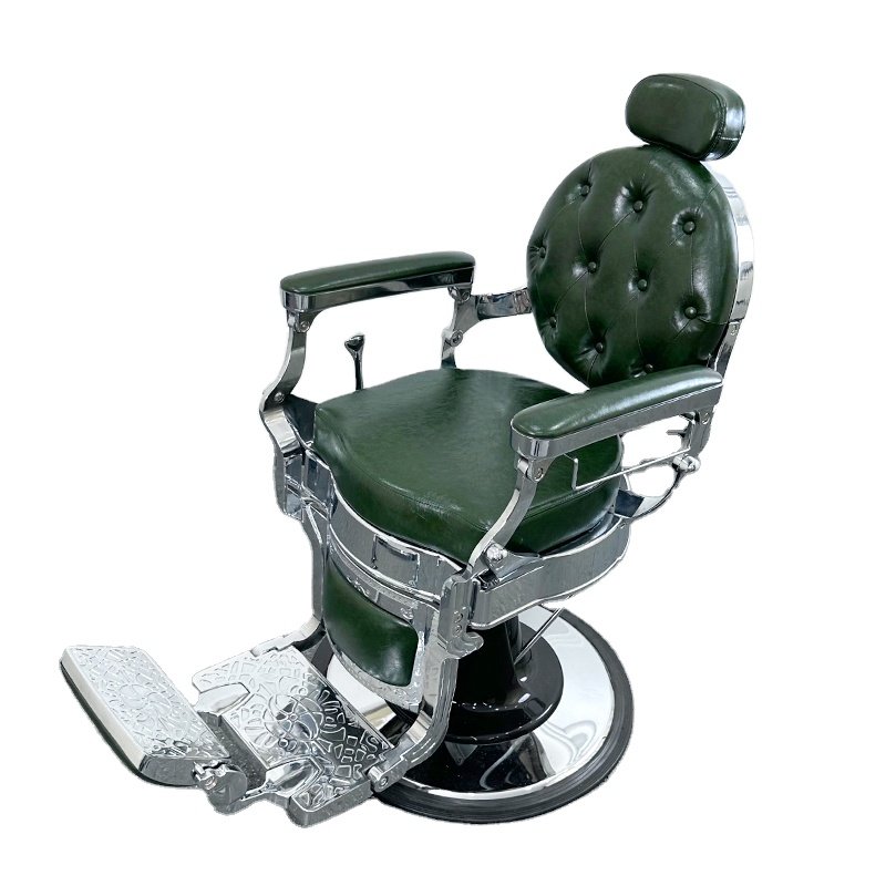 Classic olive vintage heavy duty barber chair barber chair hydraulic antique hair cutting chair