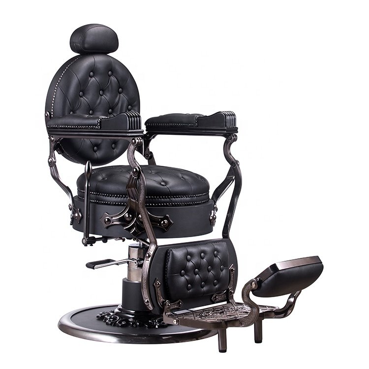 Hairdressing Styling Chair Black And Gold Salon Barber Chair For Sale Barbershop Chair