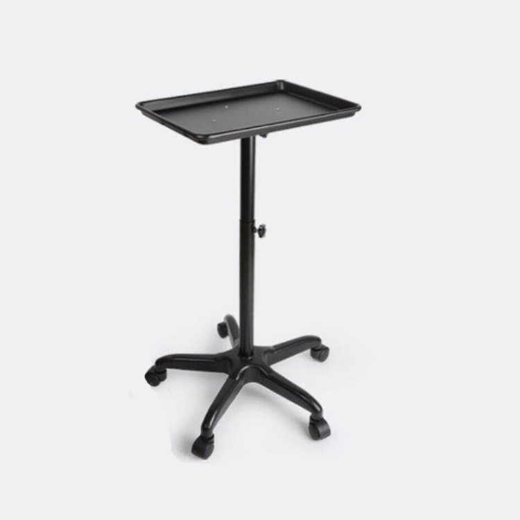 Salon Hair Stylist Hair Extension Tool Rolling Aluminum Instrument Tray on Wheels hair Assembled salon trolley cart