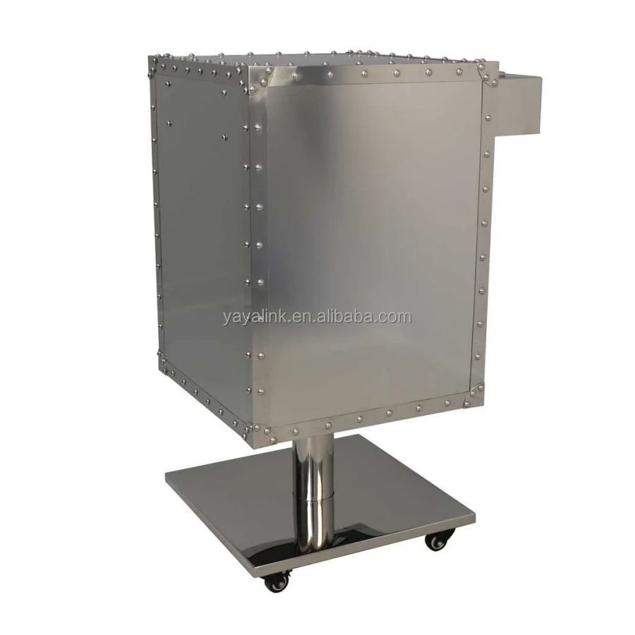 Beauty Salon Trolley Storage Cart Hair Dryer Holder Styling Equiment With Lockable Rolling Wheels