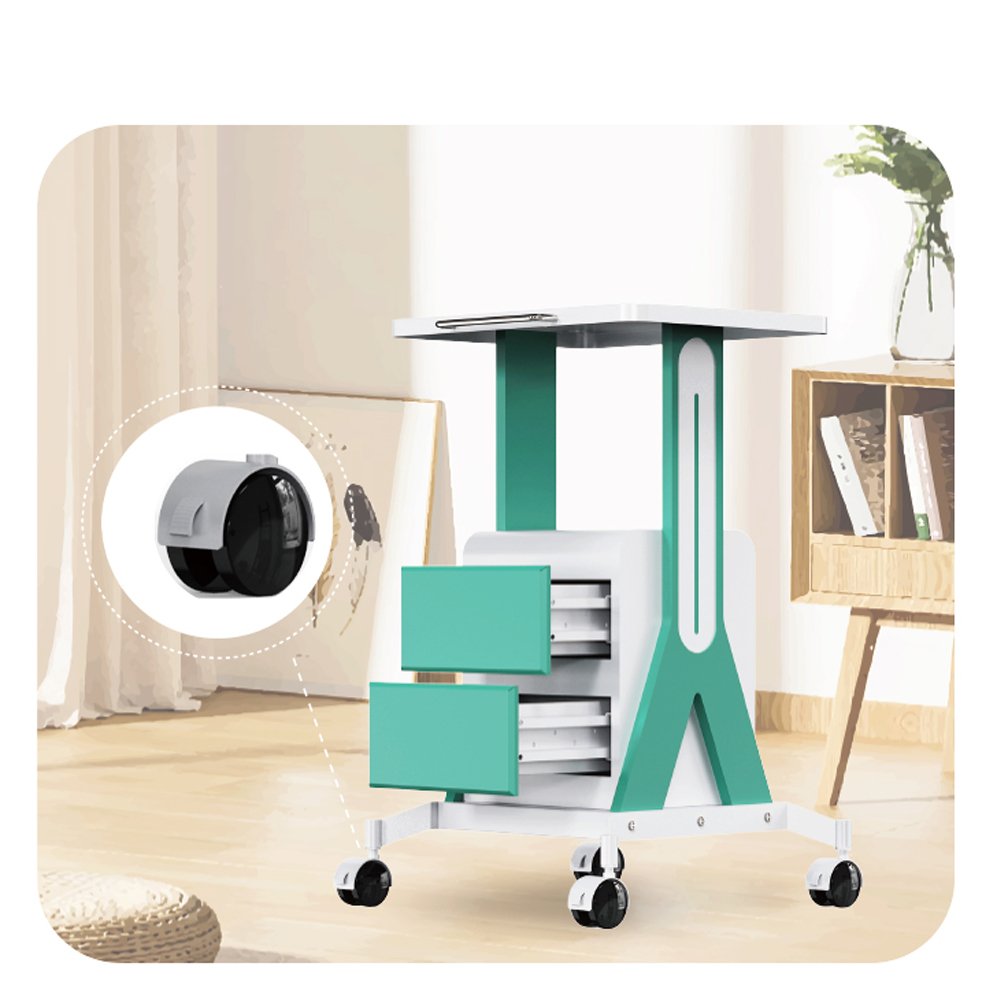 New Design Commercial Furniture Facial Spa Machine Metal Cart Beauty Salon Trolley With 4 Wheels