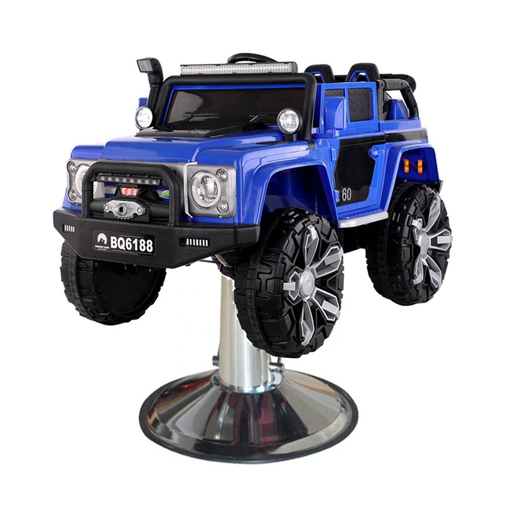 Factory Wholesale Blue Kid Barber Chair Hair Salon Furniture Car Sh Baby Armchair For Salon Place