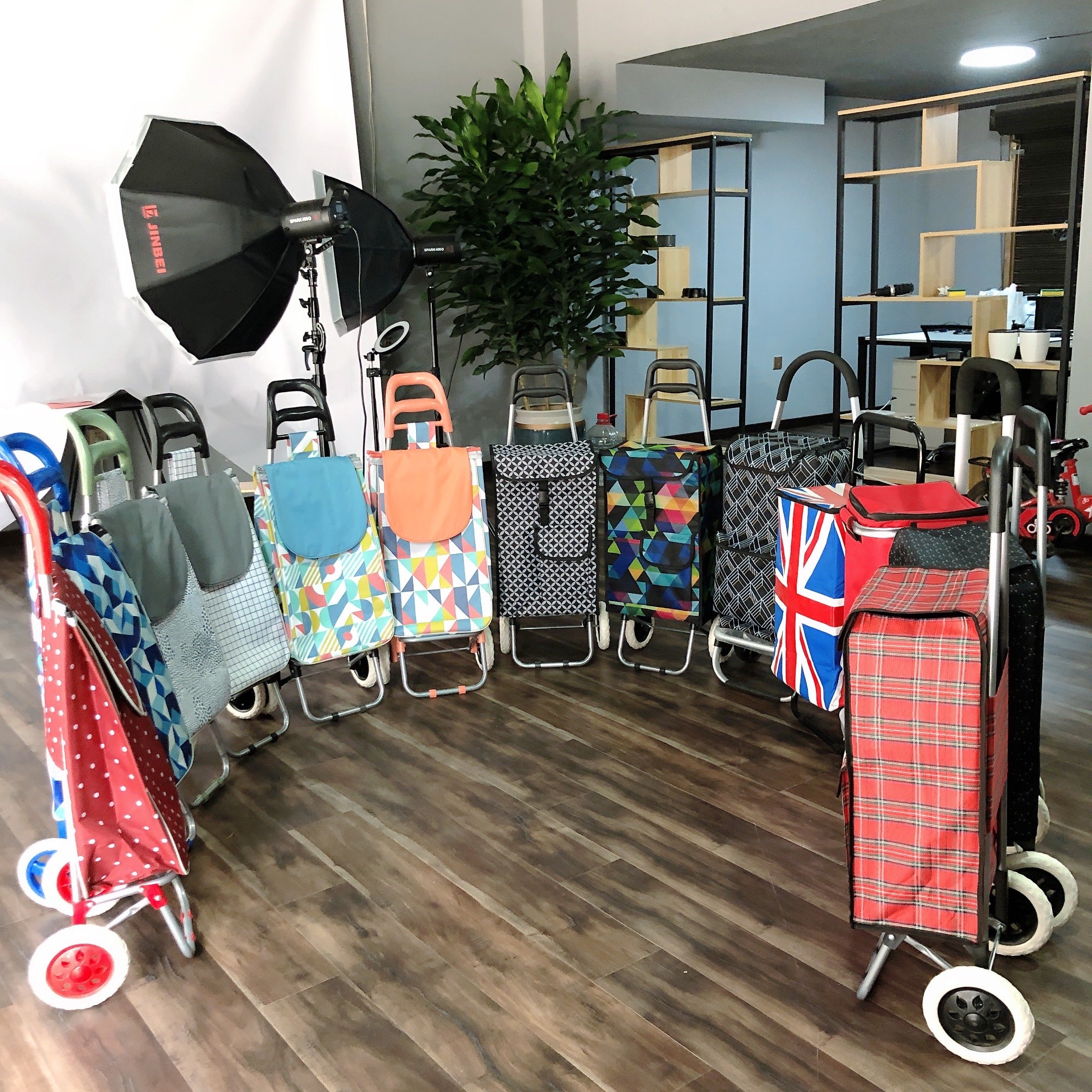 customized Folding golf shopping hospital salon luxury dog salon trolleys speakers bag salon trolley hairdressing