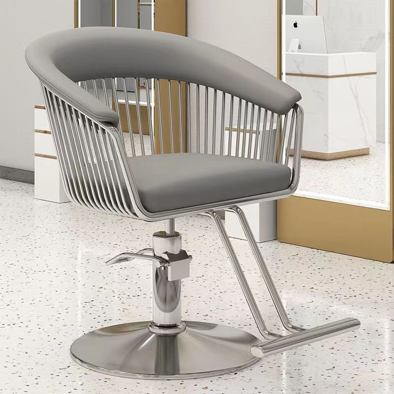 Modern Styling Reclining Barber Chair Synthetic Leather Hydraulic Steel Design Base Salon Furniture Hair Beauty Salons Barber