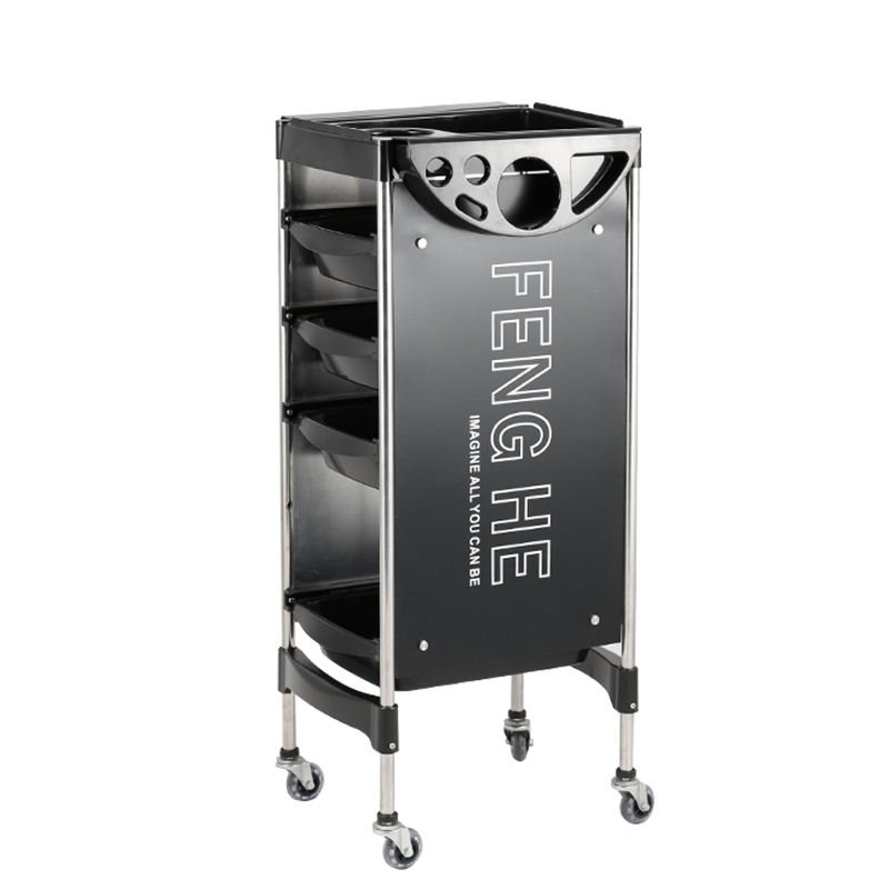 X11-2 hairdressing barber metal salon trolley rolling cart salon cart salon furniture trolleys with lock
