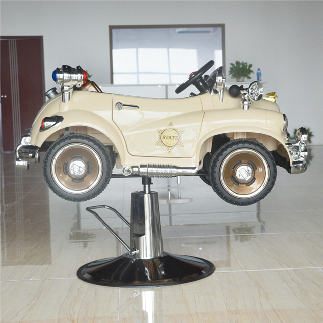 New cartoon car modelling barber chairs metal lift base kids barber chair for barber shop