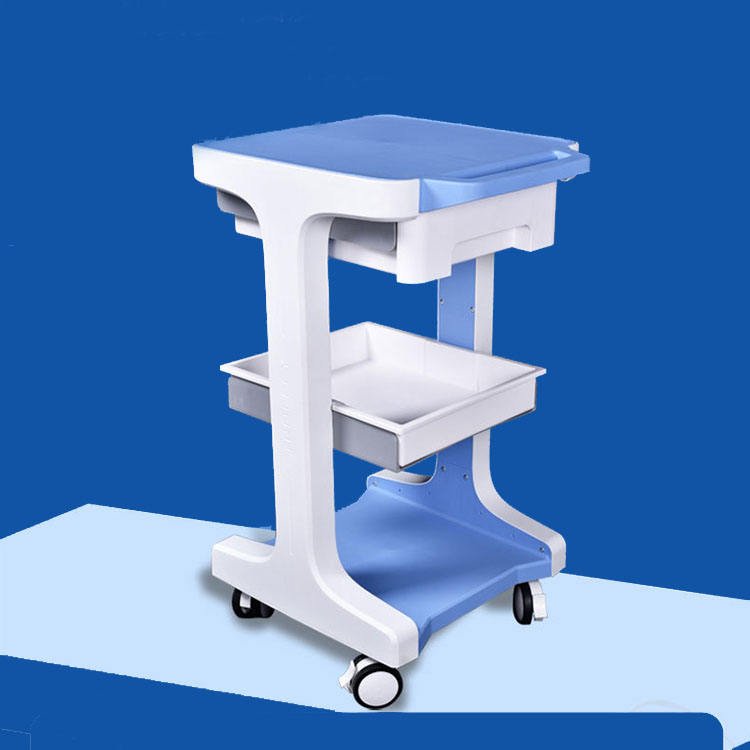 Customized Mobile Medical Beauty Trolley Beauty Equipment Trolley Medical Simple Metal Plastic Medical Trolley