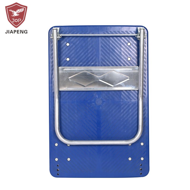 90*60mm Load 350kg Plastic Blue Folding Hand Carts trolleys For Material Handling Equipment