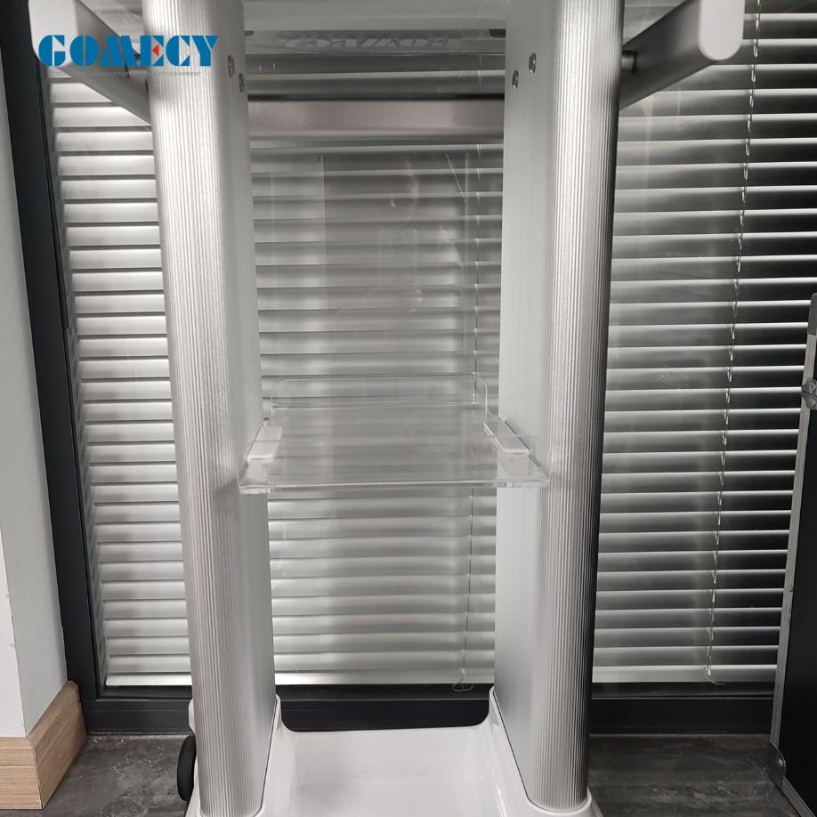 2024 New Product 4 Wheels Alum Alloy cart table face lifting beauty machine display use cart nail polisher trolley table