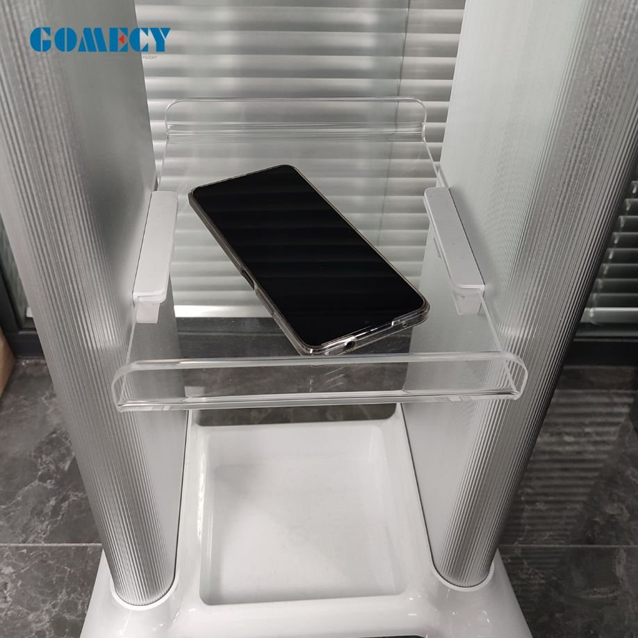 2024 New Product 4 Wheels Alum Alloy cart table face lifting beauty machine display use cart nail polisher trolley table