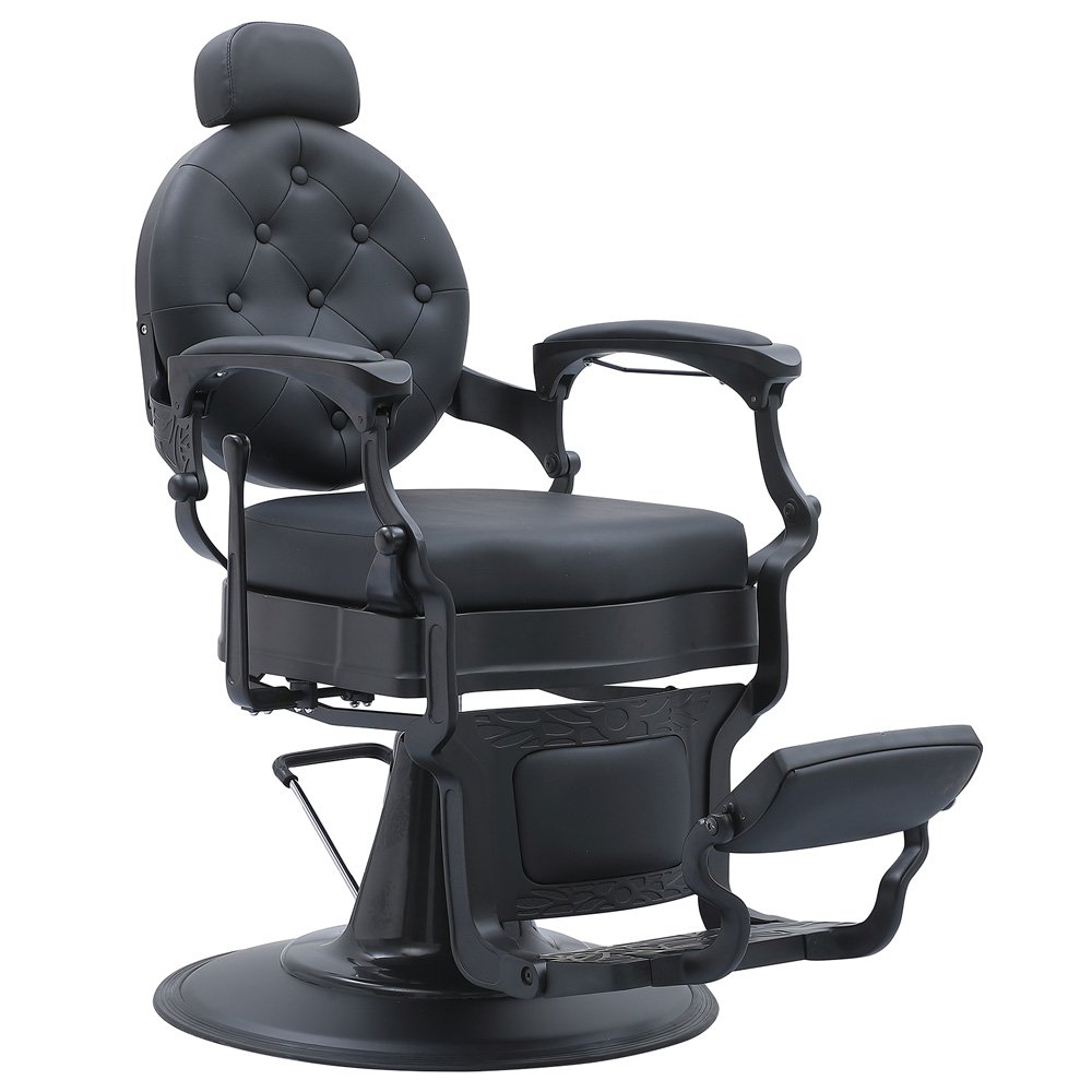 Yapin wholesale price luxury aluminum frame vintage gold hair salon furniture barber chair for men
