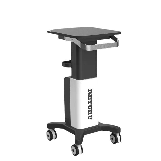 Esthetician Cart Rolling Trolley Cart With Tray Wheels and Stand Mobile Cart for Beauty Machines