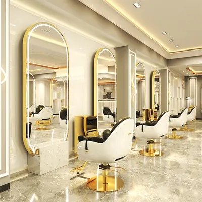 ZY-MS100 Hot selling hair salon special stainless steel mirror with light