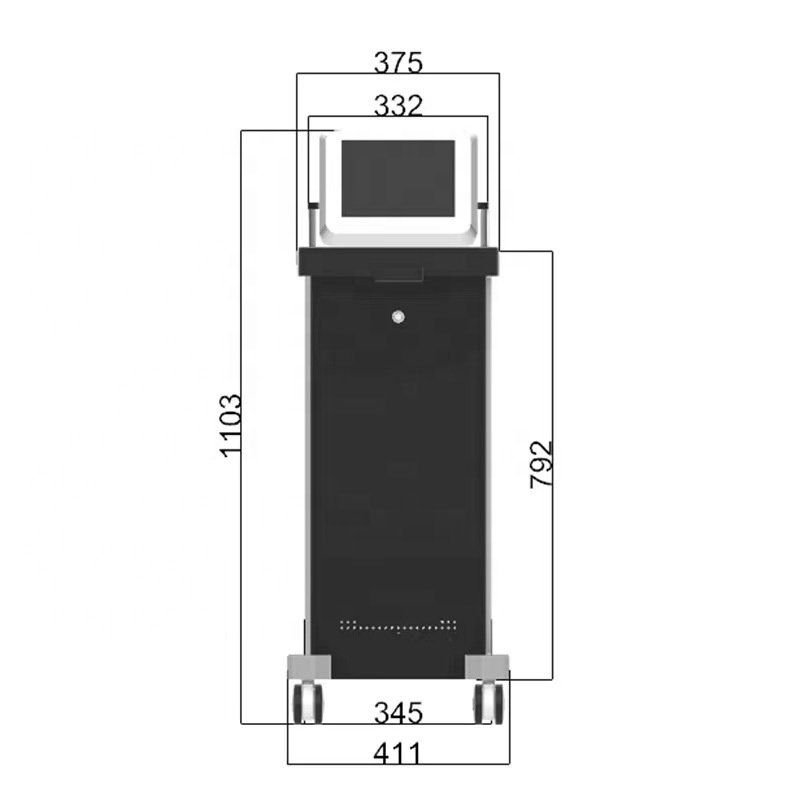 2024 new design ABS Plastic Injection Mold Shell Metal Beauty Equipment salon trolley