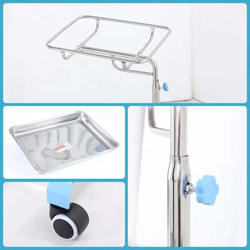 Hot Selling Stainless Steel Hospital Instrument Drawer Desktop Handcart Chinese Style Metal Desktop Cart Clinic Beauty Salon Use