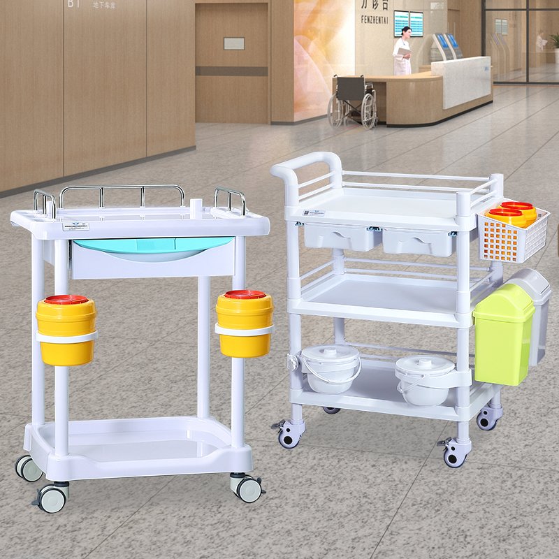 Factory wholesale hospital clinic salon trolley accessories disassembly type can be sold separately all plastic bucket ring
