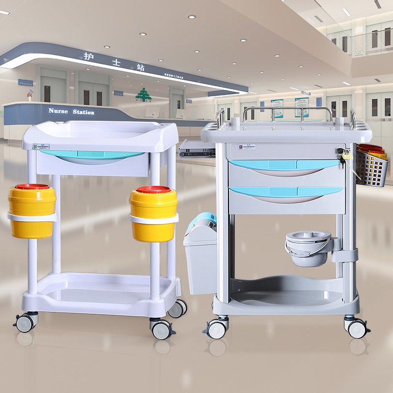 Factory wholesale hospital clinic salon trolley accessories disassembly type can be sold separately all plastic bucket ring