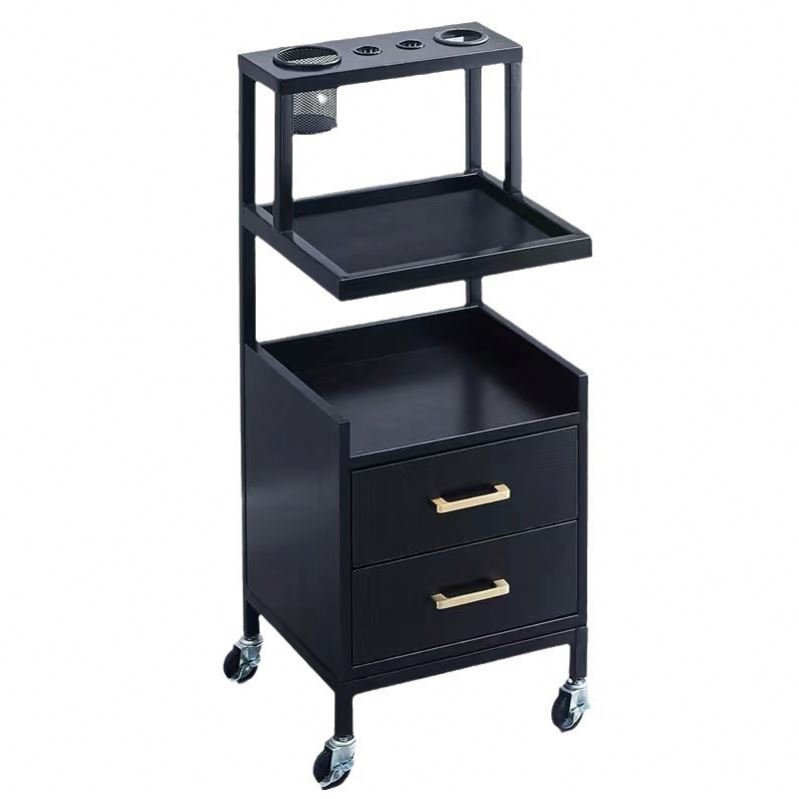 salon cheap hair salon trolley cart with wooden trolley HB-G725